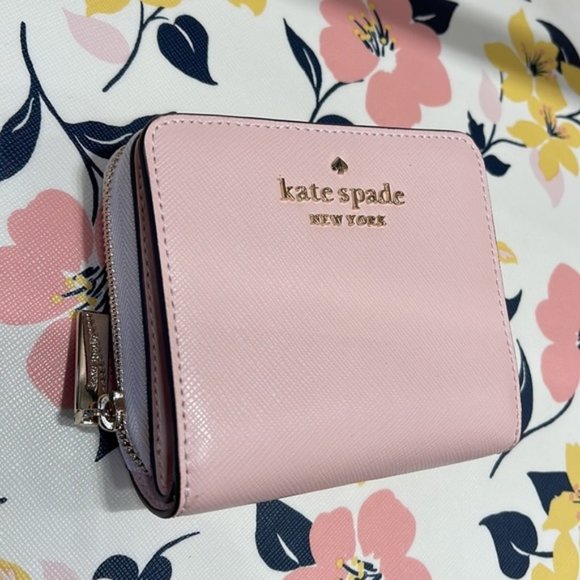 Kate Spade Staci Small Zip Around Wallet Chalk Pink - Picture 2 of 16